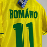 Shop 1994/96 BRAZIL ROMARIO #11 *BNWT* HOME SHIRT (M) UMBRO, classic football shirts, vintage football shirts & retro soccer jerseys at Cult Kits