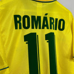 Shop 1994/96 BRAZIL ROMARIO #11 HOME SHIRT (L) UMBRO, classic football shirts, vintage football shirts & retro soccer jerseys at Cult Kits