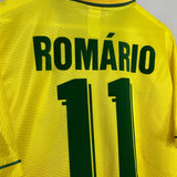 Shop 1994/96 BRAZIL ROMARIO #11 HOME SHIRT (L) UMBRO, classic football shirts, vintage football shirts & retro soccer jerseys at Cult Kits