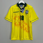 Shop 1994/96 BRAZIL RONALDINHO #18 *BNWT* HOME SHIRT (M) UMBRO, classic football shirts, vintage football shirts & retro soccer jerseys at Cult Kits
