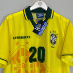 Shop 1994/96 BRAZIL RONALDO #20 *BNWT* HOME SHIRT (M) UMBRO, classic football shirts, vintage football shirts & retro soccer jerseys at Cult Kits