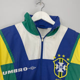 Shop 1994/96 BRAZIL TRACK JACKET (S) UMBRO, classic football shirts, vintage football shirts & retro soccer jerseys at Cult Kits