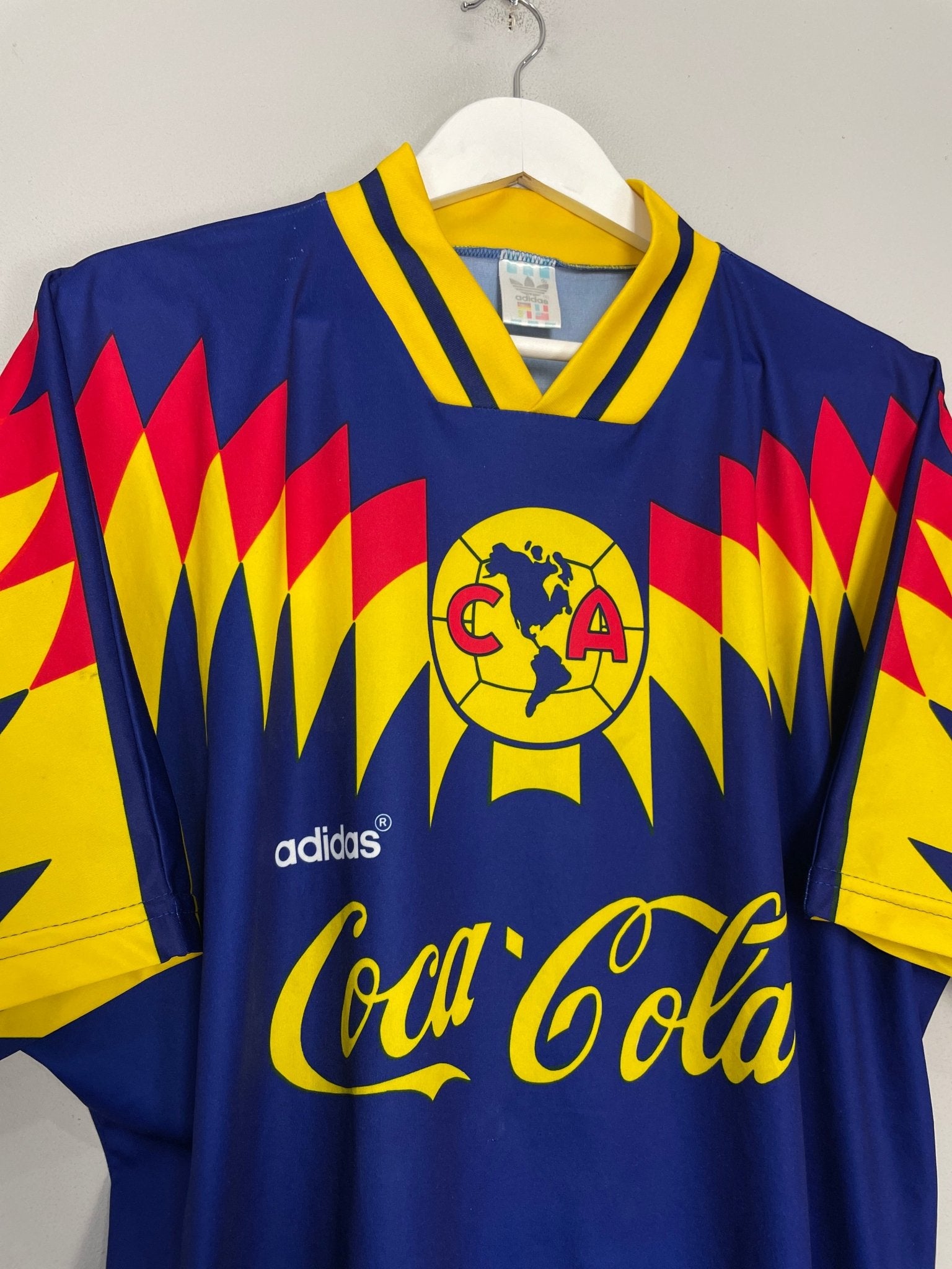 Shop 1994/96 CLUB AMERICA AWAY SHIRT (L) ADIDAS, classic football shirts, vintage football shirts & retro soccer jerseys at Cult Kits