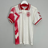 Shop 1994/96 DENMARK AWAY SHIRT (M) HUMMEL, classic football shirts, vintage football shirts & retro soccer jerseys at Cult Kits