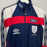 Shop 1994/96 ENGLAND TRACKSUIT TOP (S) UMBRO, classic football shirts, vintage football shirts & retro soccer jerseys at Cult Kits