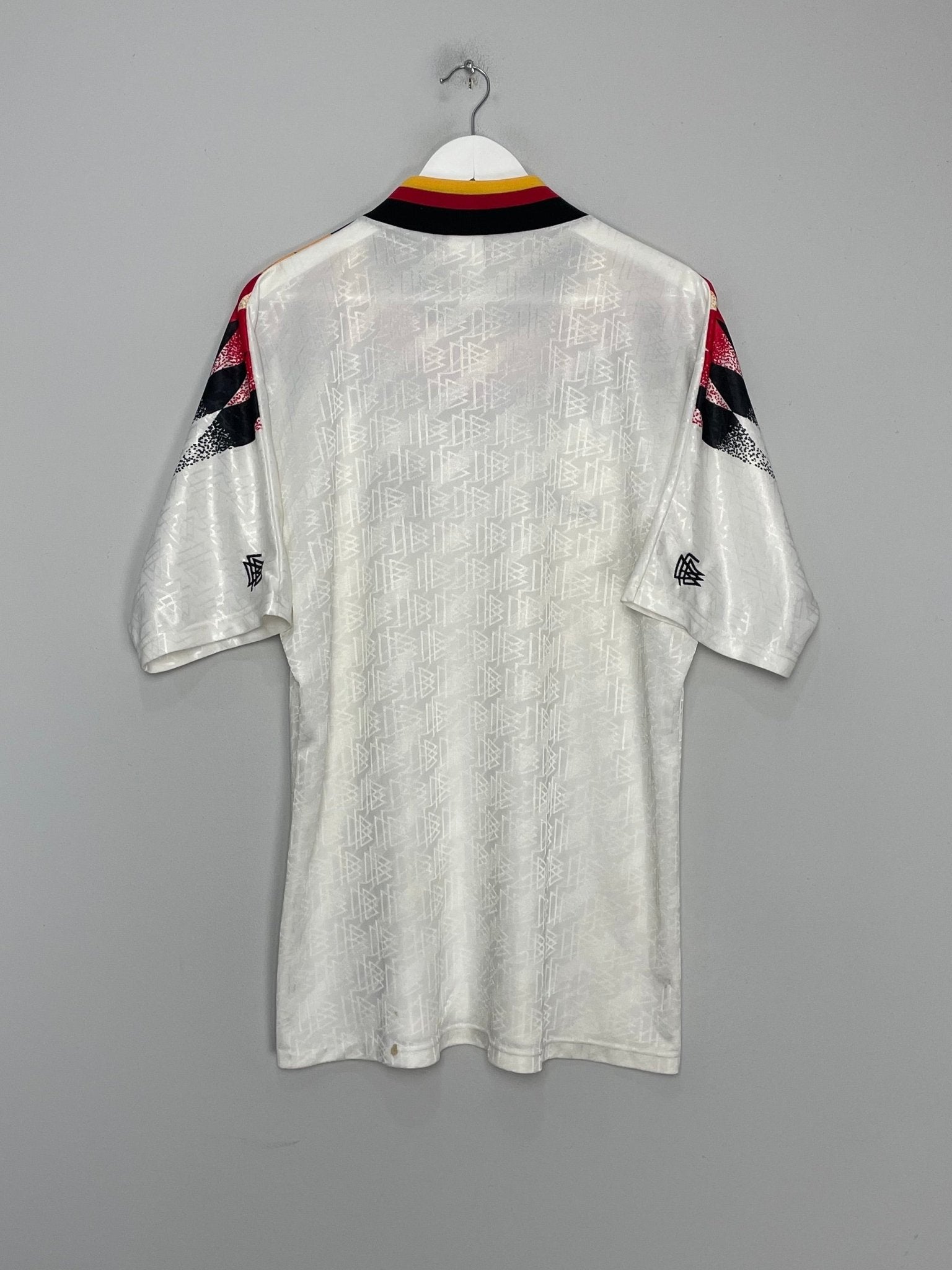 Shop 1994/96 GERMANY HOME SHIRT (L) ADIDAS, classic football shirts, vintage football shirts & retro soccer jerseys at Cult Kits