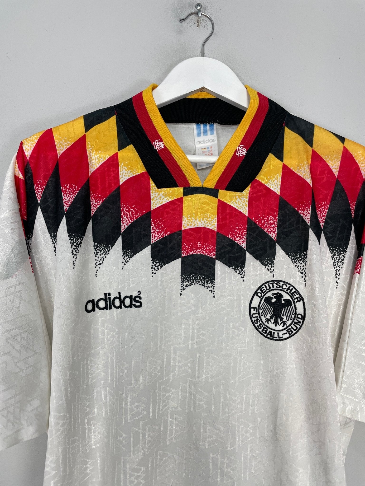 Shop 1994/96 GERMANY HOME SHIRT (L) ADIDAS, classic football shirts, vintage football shirts & retro soccer jerseys at Cult Kits