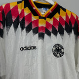 Shop 1994/96 GERMANY HOME SHIRT (L) ADIDAS, classic football shirts, vintage football shirts & retro soccer jerseys at Cult Kits