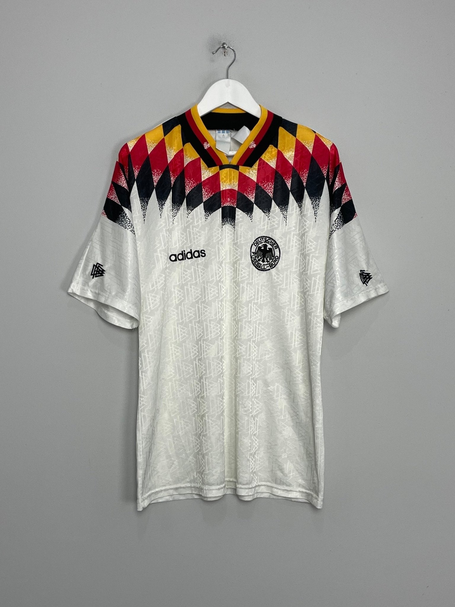 Shop 1994/96 GERMANY HOME SHIRT (L) ADIDAS, classic football shirts, vintage football shirts & retro soccer jerseys at Cult Kits