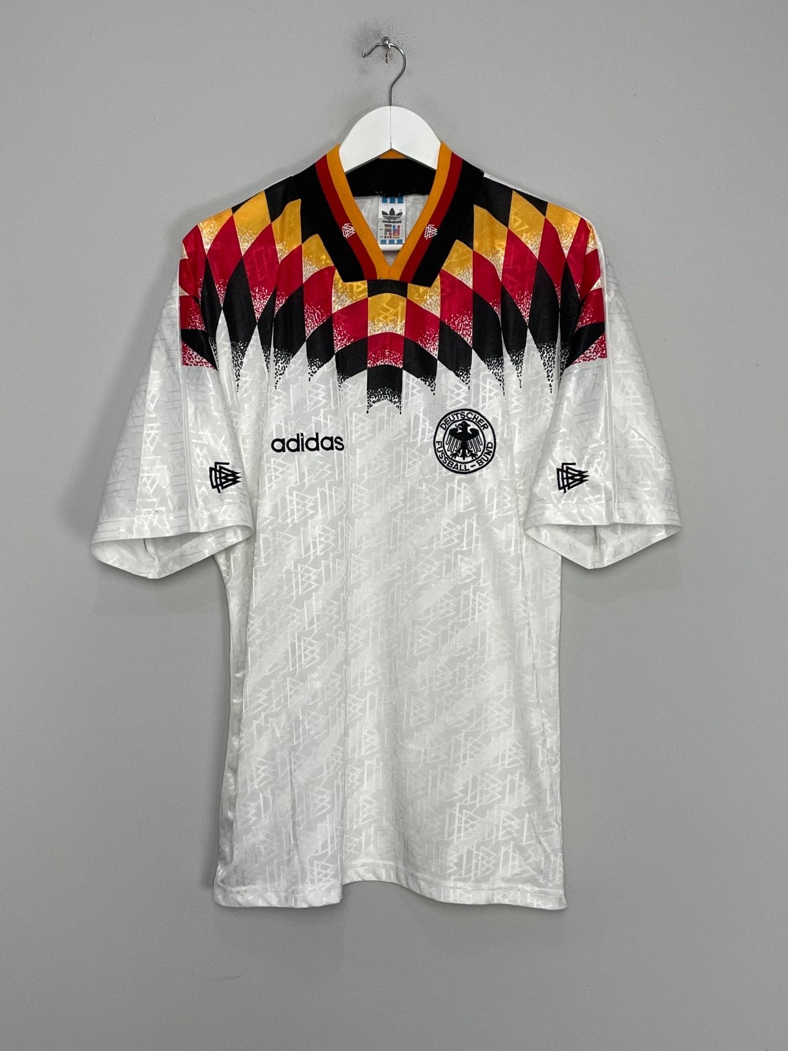 Shop 1994/96 GERMANY HOME SHIRT (L) ADIDAS, classic football shirts, vintage football shirts & retro soccer jerseys at Cult Kits