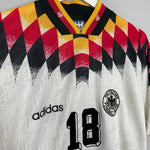 Shop 1994/96 GERMANY KLINSMANN #18 HOME SHIRT (M) ADIDAS, classic football shirts, vintage football shirts & retro soccer jerseys at Cult Kits