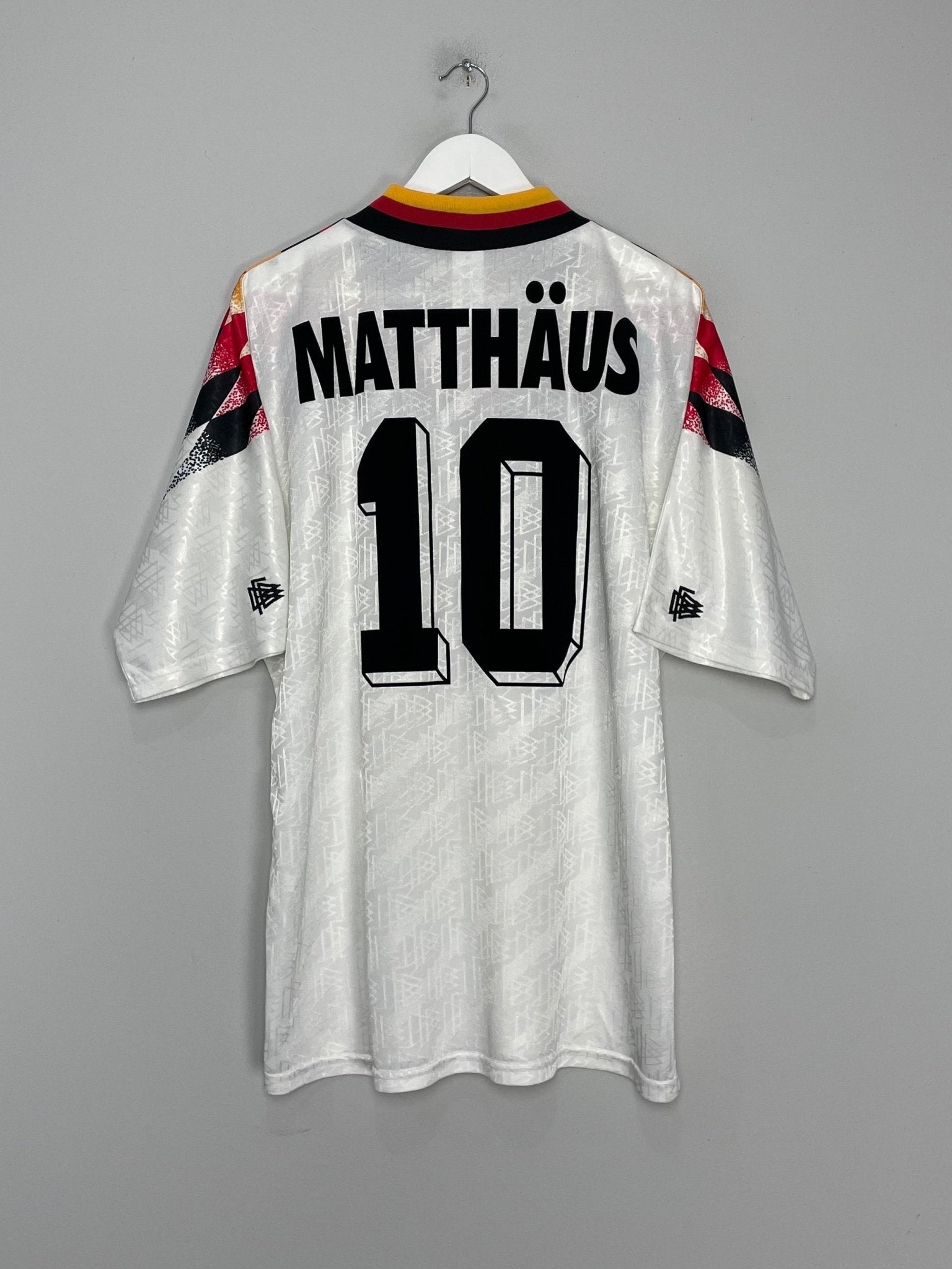 Shop 1994/96 GERMANY MATTHAUS #10 HOME SHIRT (XL) ADIDAS, classic football shirts, vintage football shirts & retro soccer jerseys at Cult Kits