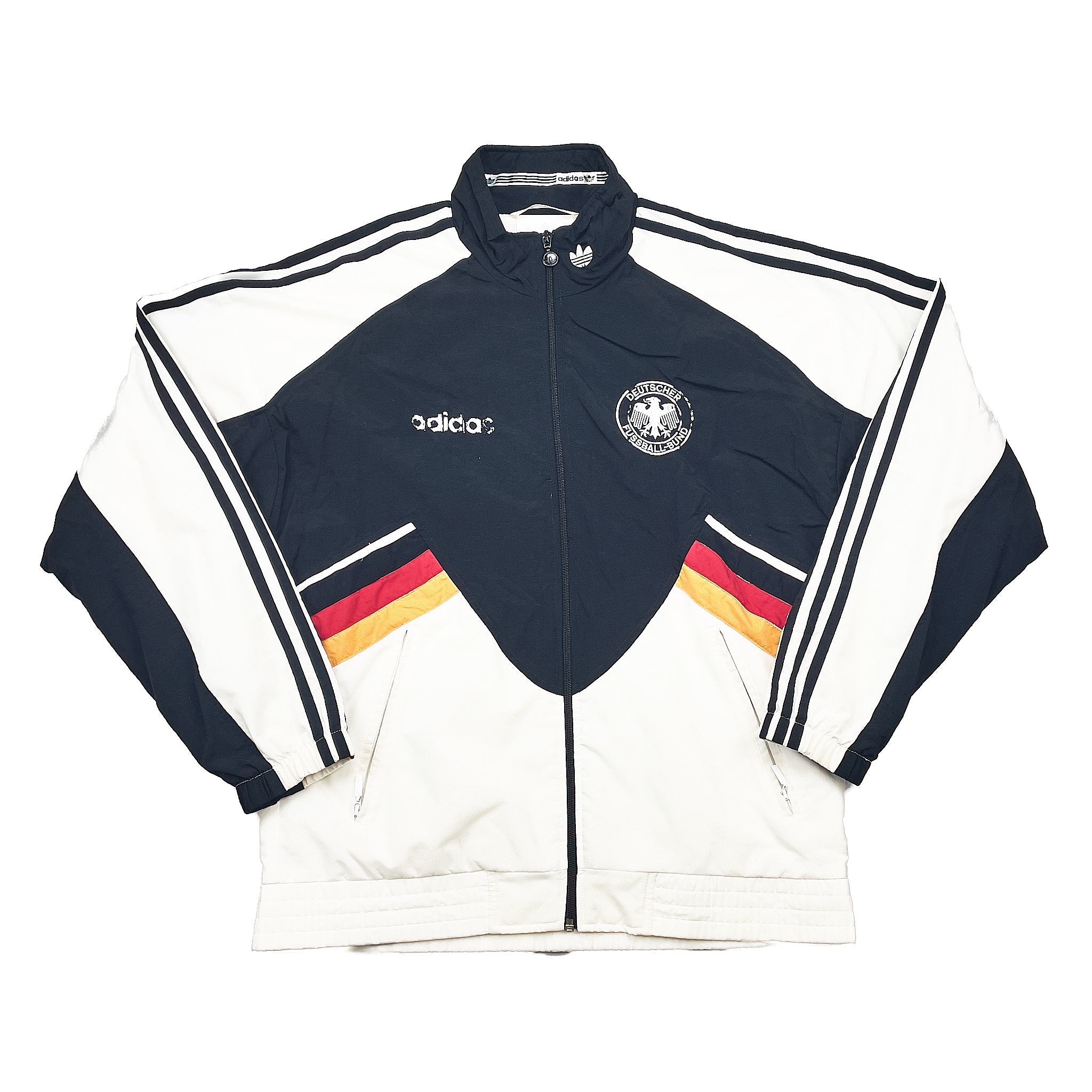 Buy 1994/96 GERMANY TRACK JACKET (S) ADIDAS ~ Free worldwide shipping available ~ Authentic Vintage Football Shirts from Cult Kits