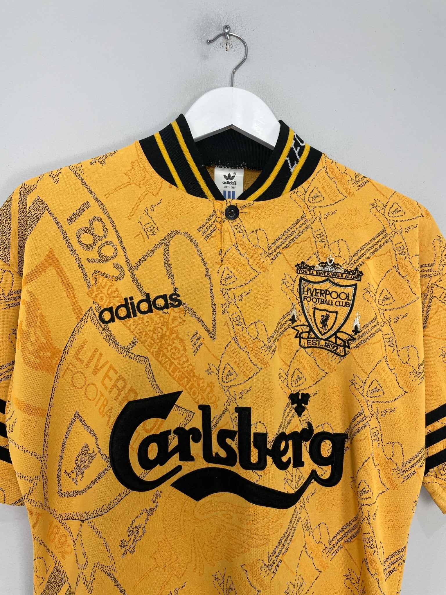 Shop 1994/96 LIVERPOOL MCMANAMAN #17 THIRD SHIRT (S) ADIDAS, classic football shirts, vintage football shirts & retro soccer jerseys at Cult Kits