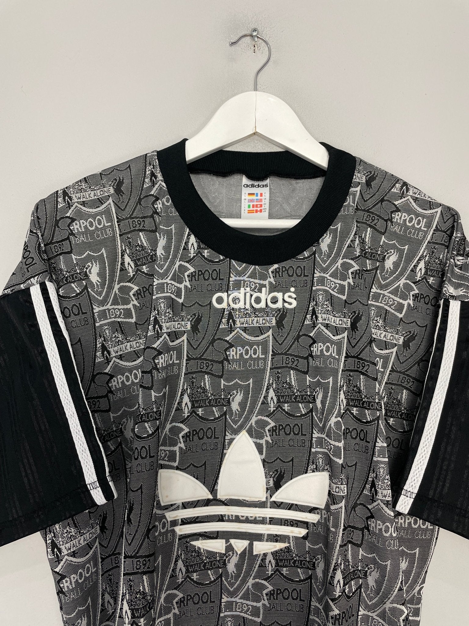 Shop 1994/96 LIVERPOOL TRAINING SHIRT (L) ADIDAS, classic football shirts, vintage football shirts & retro soccer jerseys at Cult Kits