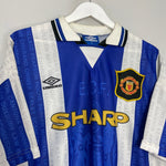 Shop 1994/96 MANCHESTER UNITED BECKHAM #28 THIRD SHIRT (XL) UMBRO, classic football shirts, vintage football shirts & retro soccer jerseys at Cult Kits