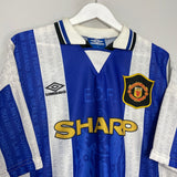 Shop 1994/96 MANCHESTER UNITED BECKHAM #28 THIRD SHIRT (XL) UMBRO, classic football shirts, vintage football shirts & retro soccer jerseys at Cult Kits