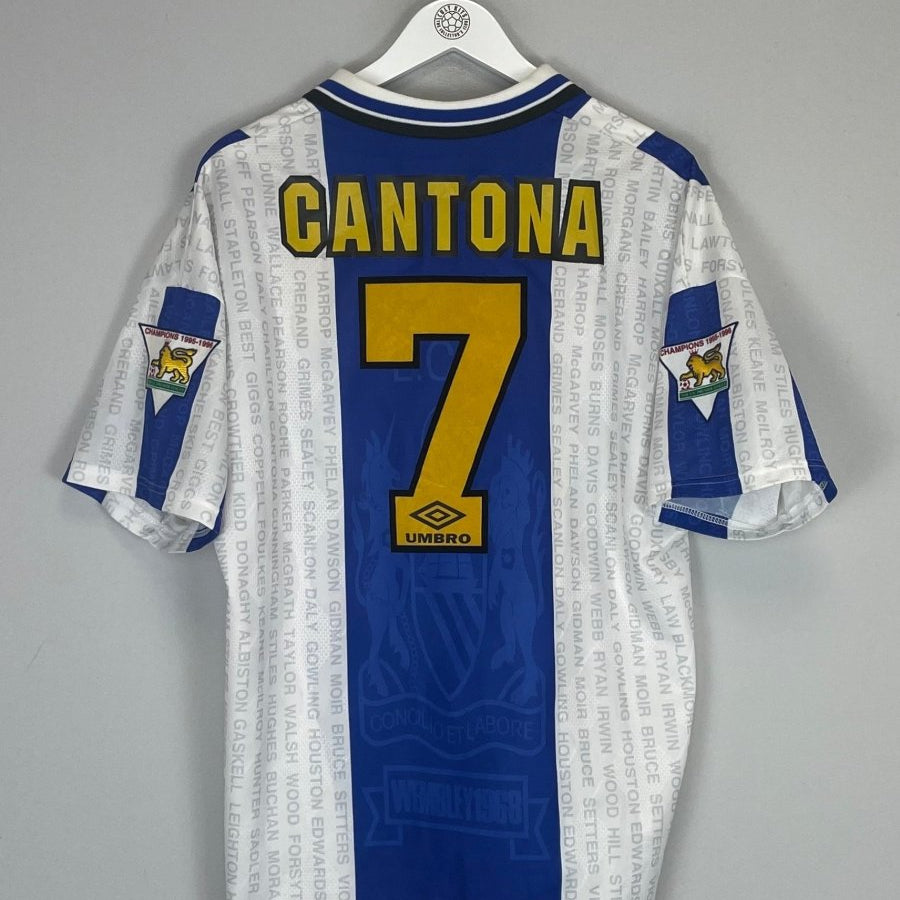 1994/96 MANCHESTER UNITED CANTONA 7 AWAY SHIRT (L) UMBRO - Cult Kits - Large - Buy Vintage Football Shirts, Authentic Retro Football Shirts For Sale, Classic Football Shirts & Soccer Jersey