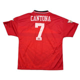 Buy 1994/96 Manchester United Cantona 7 Home Shirt (L) Umbro ~ Free worldwide shipping ~ Authentic Vintage Football Shirts from Cult Kits