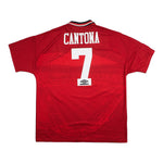 Buy 1994/96 Manchester United Cantona 7 Home Shirt (XL) Umbro ~ Free worldwide shipping ~ Authentic Vintage Football Shirts from Cult Kits