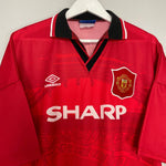 Shop 1994/96 MANCHESTER UNITED CANTONA #7 HOME SHIRT (XXL) UMBRO, classic football shirts, vintage football shirts & retro soccer jerseys at Cult Kits