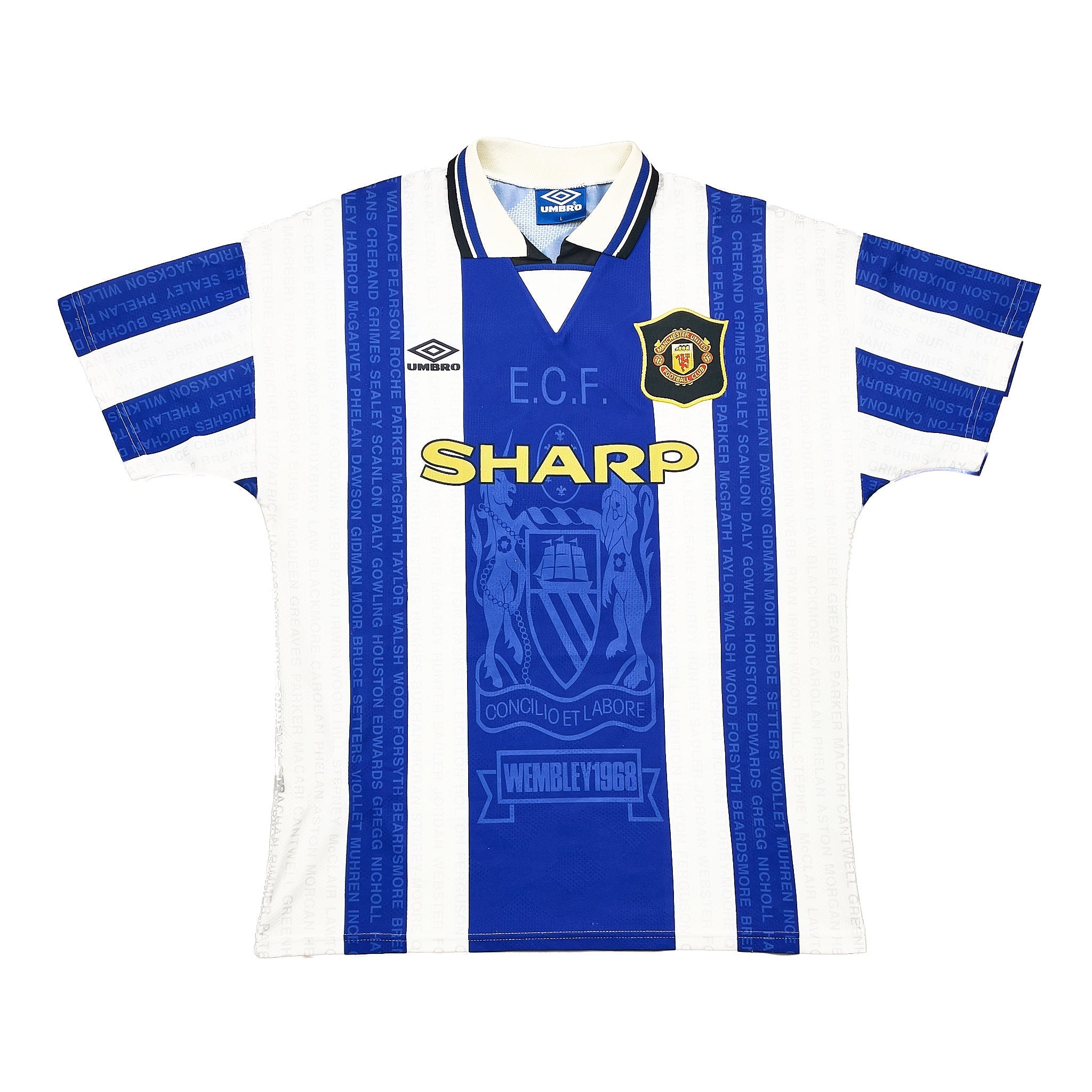 Buy 1994/96 Manchester United Cantona 7 Third Shirt (L) Umbro ~ Free worldwide shipping available ~ Authentic Vintage Football Shirts from Cult Kits