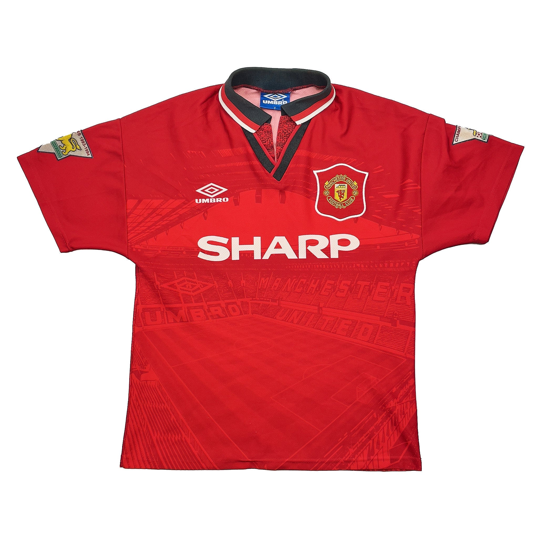 Buy 1994/96 Manchester United Cole 17 Home Shirt (Y) Umbro ~ Free worldwide shipping available ~ Authentic Vintage Football Shirts from Cult Kits