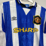 Shop 1994/96 MANCHESTER UNITED INCE #8 AWAY SHIRT (M) UMBRO, classic football shirts, vintage football shirts & retro soccer jerseys at Cult Kits
