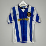 Shop 1994/96 MANCHESTER UNITED INCE #8 AWAY SHIRT (M) UMBRO, classic football shirts, vintage football shirts & retro soccer jerseys at Cult Kits
