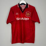 Shop 1994/96 MANCHESTER UNITED MCCLAIR #9 HOME SHIRT (M) UMBRO, classic football shirts, vintage football shirts & retro soccer jerseys at Cult Kits