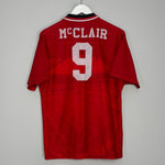 Shop 1994/96 MANCHESTER UNITED MCCLAIR #9 HOME SHIRT (M) UMBRO, classic football shirts, vintage football shirts & retro soccer jerseys at Cult Kits