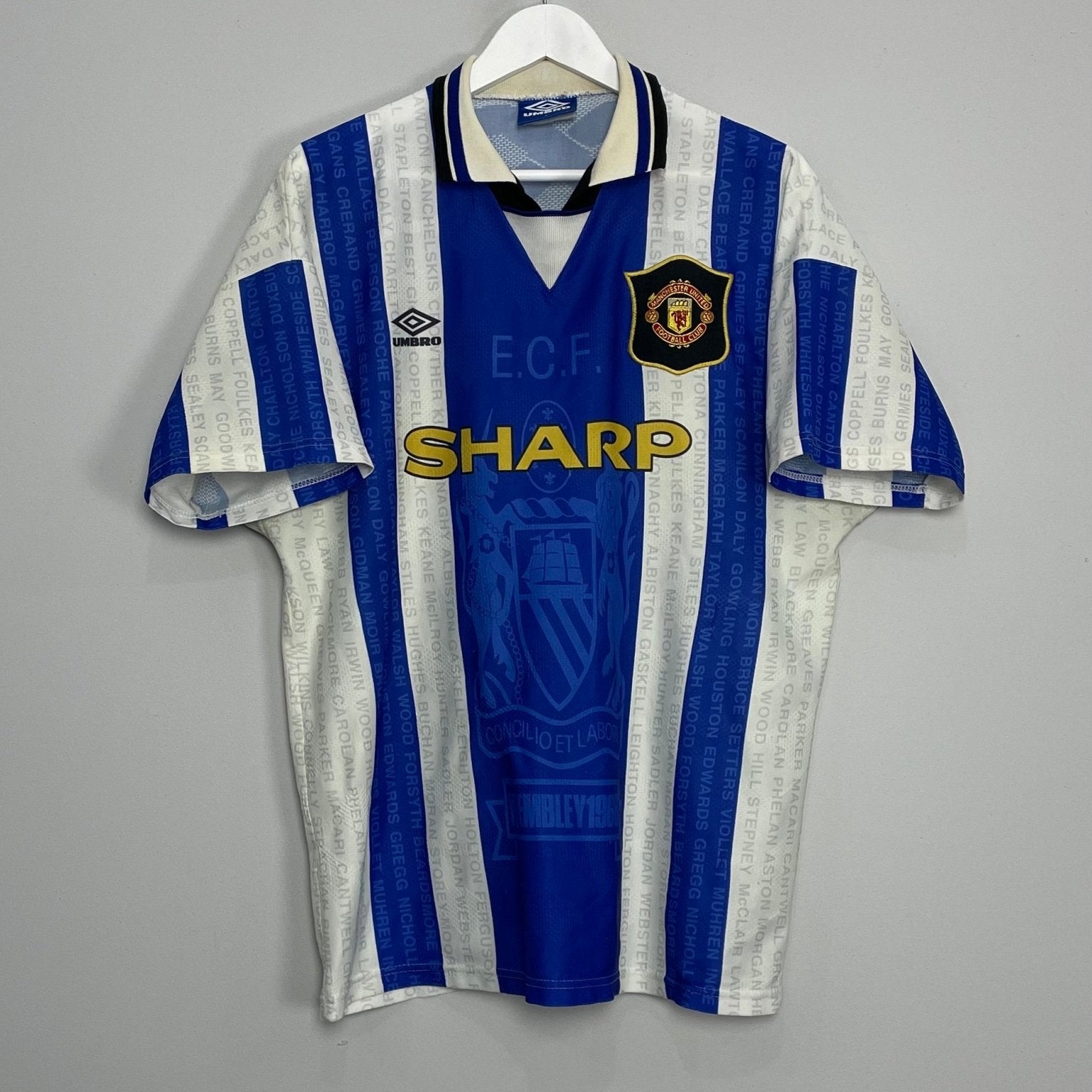 Shop 1994/96 MANCHESTER UNITED THIRD SHIRT (L) UMBRO, classic football shirts, vintage football shirts & retro soccer jerseys at Cult Kits