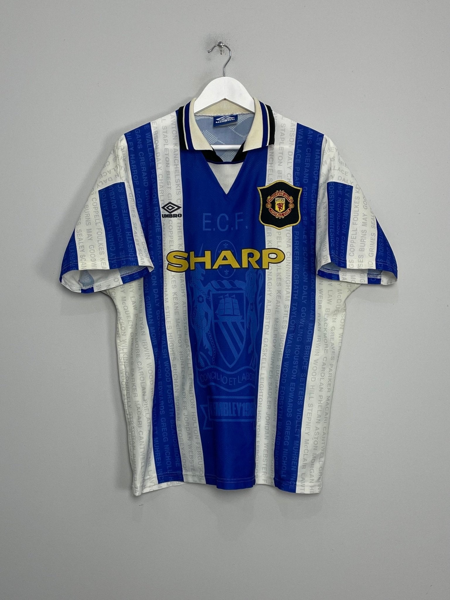 Shop 1994/96 MANCHESTER UNITED THIRD SHIRT (L) UMBRO, classic football shirts, vintage football shirts & retro soccer jerseys at Cult Kits