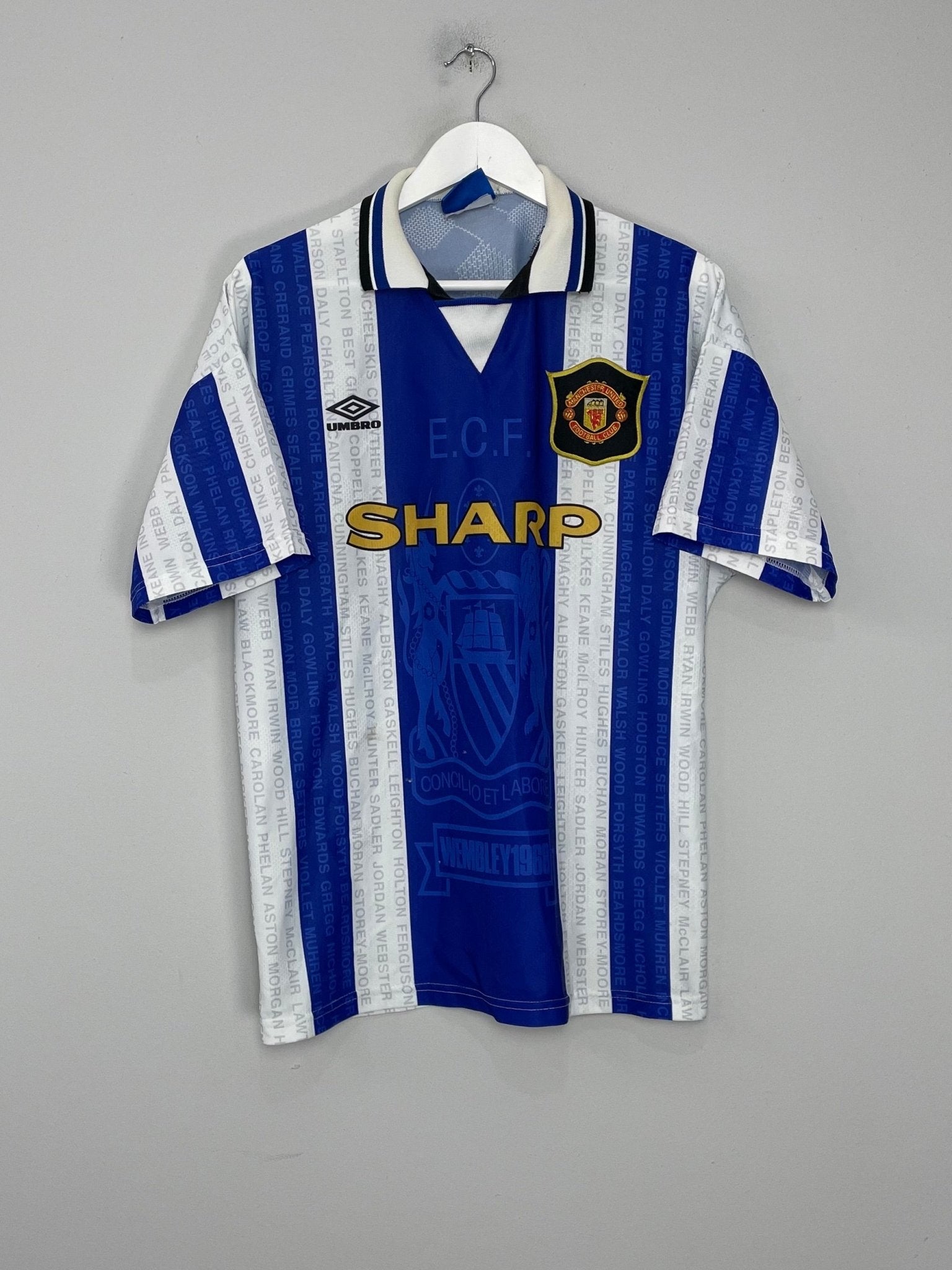 Shop 1994/96 MANCHESTER UNITED THIRD SHIRT (L) UMBRO, classic football shirts, vintage football shirts & retro soccer jerseys at Cult Kits