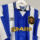 Shop 1994/96 MANCHESTER UNITED THIRD SHIRT (XL) UMBRO, classic football shirts, vintage football shirts & retro soccer jerseys at Cult Kits