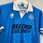 Shop 1994/96 NAPOLI HOME SHIRT (M) LOTTO, classic football shirts, vintage football shirts & retro soccer jerseys at Cult Kits