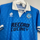 Shop 1994/96 NAPOLI HOME SHIRT (M) LOTTO, classic football shirts, vintage football shirts & retro soccer jerseys at Cult Kits