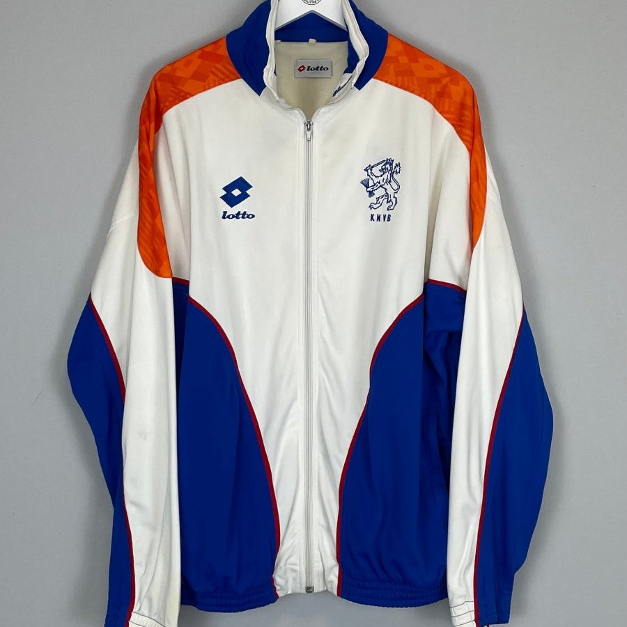 1994/96 NETHERLANDS TRACK JACKET (XL) LOTTO - Cult Kits - XL - Buy Vintage Football Shirts, Authentic Retro Football Shirts For Sale, Classic Football Shirts & Soccer Jersey
