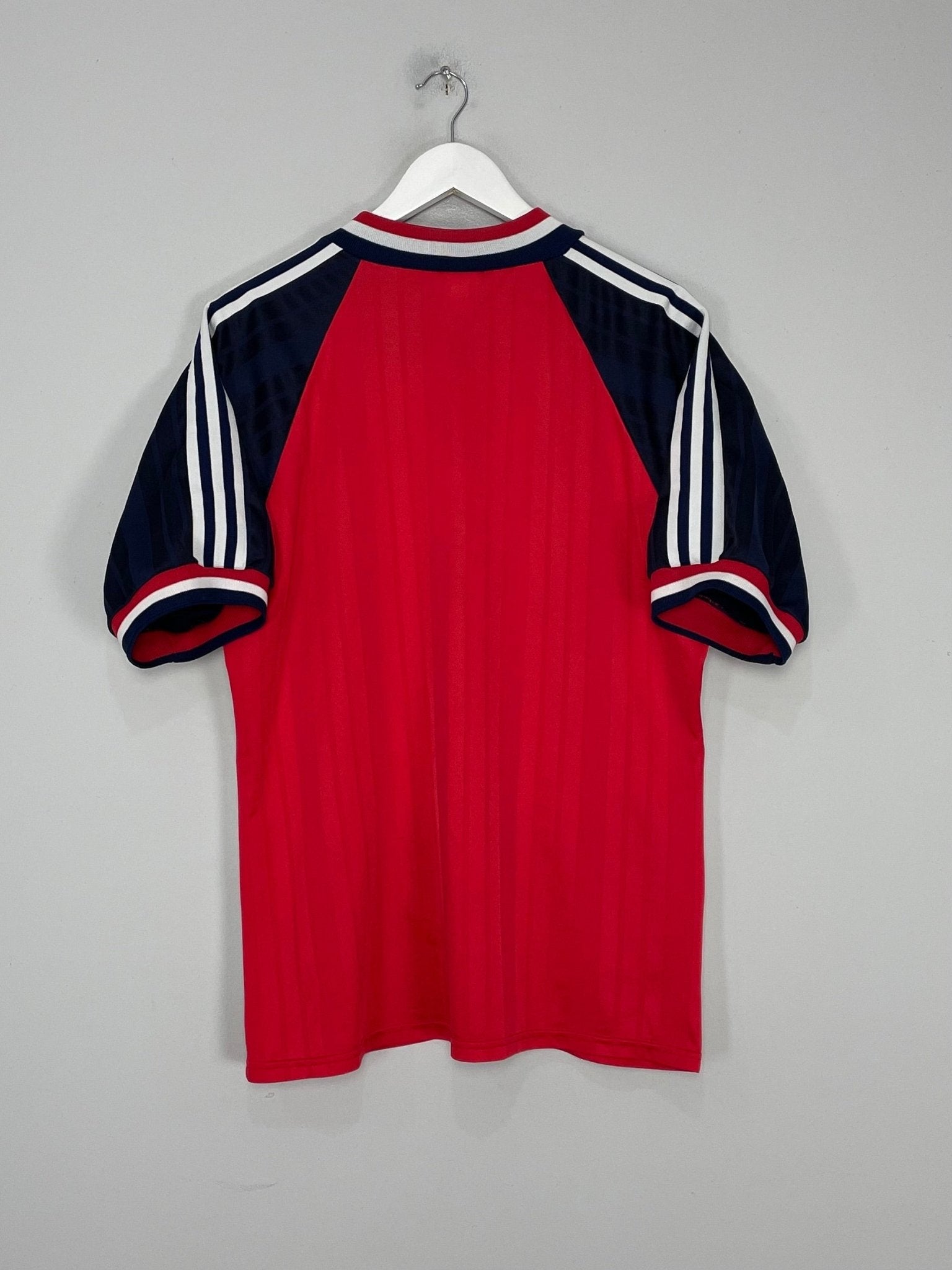 Shop 1994/96 NORWAY HOME SHIRT (L) ADIDAS, classic football shirts, vintage football shirts & retro soccer jerseys at Cult Kits
