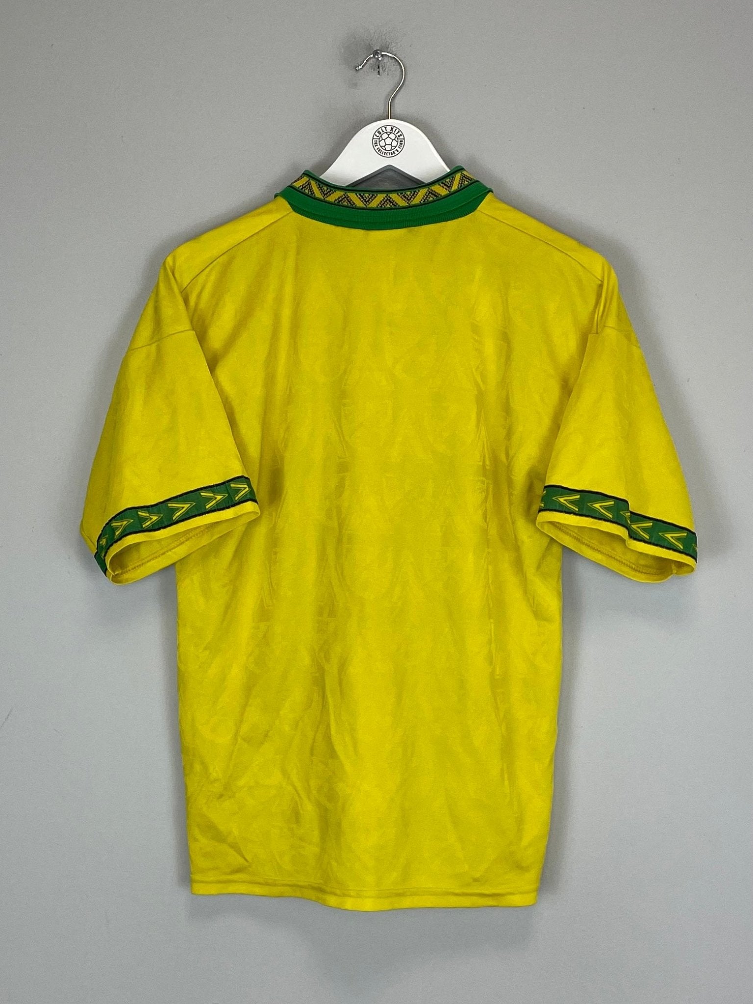 Shop 1994/96 NORWICH CITY HOME SHIRT (S) MITRE, classic football shirts, vintage football shirts & retro soccer jerseys at Cult Kits