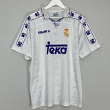 Shop 1994/96 REAL MADRID #8 HOME SHIRT (M) KELME, classic football shirts, vintage football shirts & retro soccer jerseys at Cult Kits