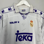 Shop 1994/96 REAL MADRID #8 HOME SHIRT (M) KELME, classic football shirts, vintage football shirts & retro soccer jerseys at Cult Kits
