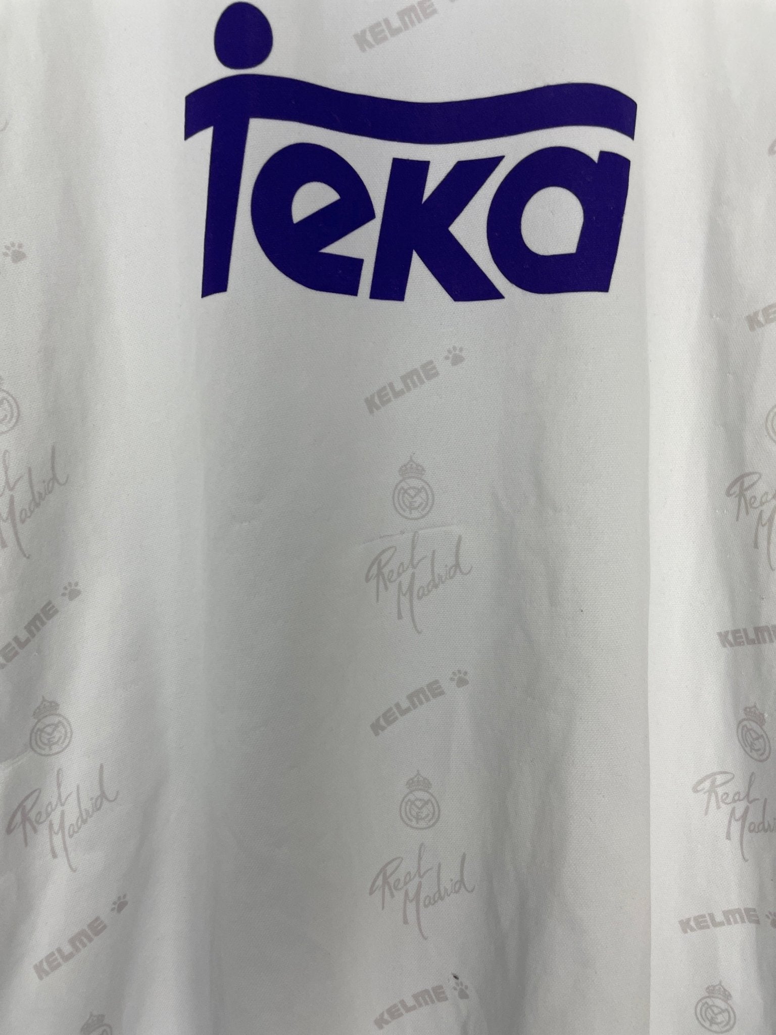 Shop 1994/96 REAL MADRID #8 HOME SHIRT (M) KELME, classic football shirts, vintage football shirts & retro soccer jerseys at Cult Kits