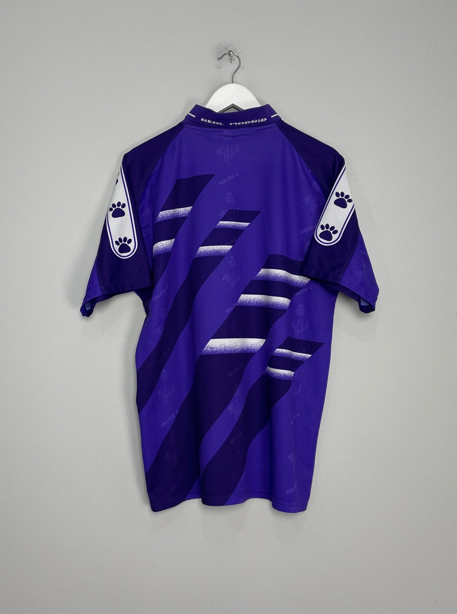 Shop 1994/96 REAL MADRID AWAY SHIRT (L) KELME, classic football shirts, vintage football shirts & retro soccer jerseys at Cult Kits