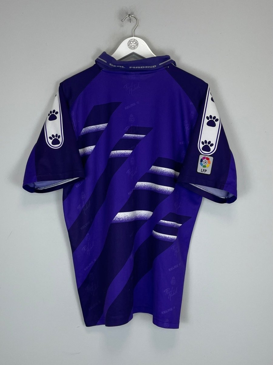 1994/96 REAL MADRID AWAY SHIRT (L) KELME - Cult Kits - Large - Buy Vintage Football Shirts, Authentic Retro Football Shirts For Sale, Classic Football Shirts & Soccer Jersey
