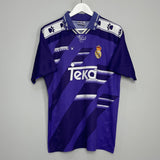 Shop 1994/96 REAL MADRID AWAY SHIRT (M) KELME, classic football shirts, vintage football shirts & retro soccer jerseys at Cult Kits
