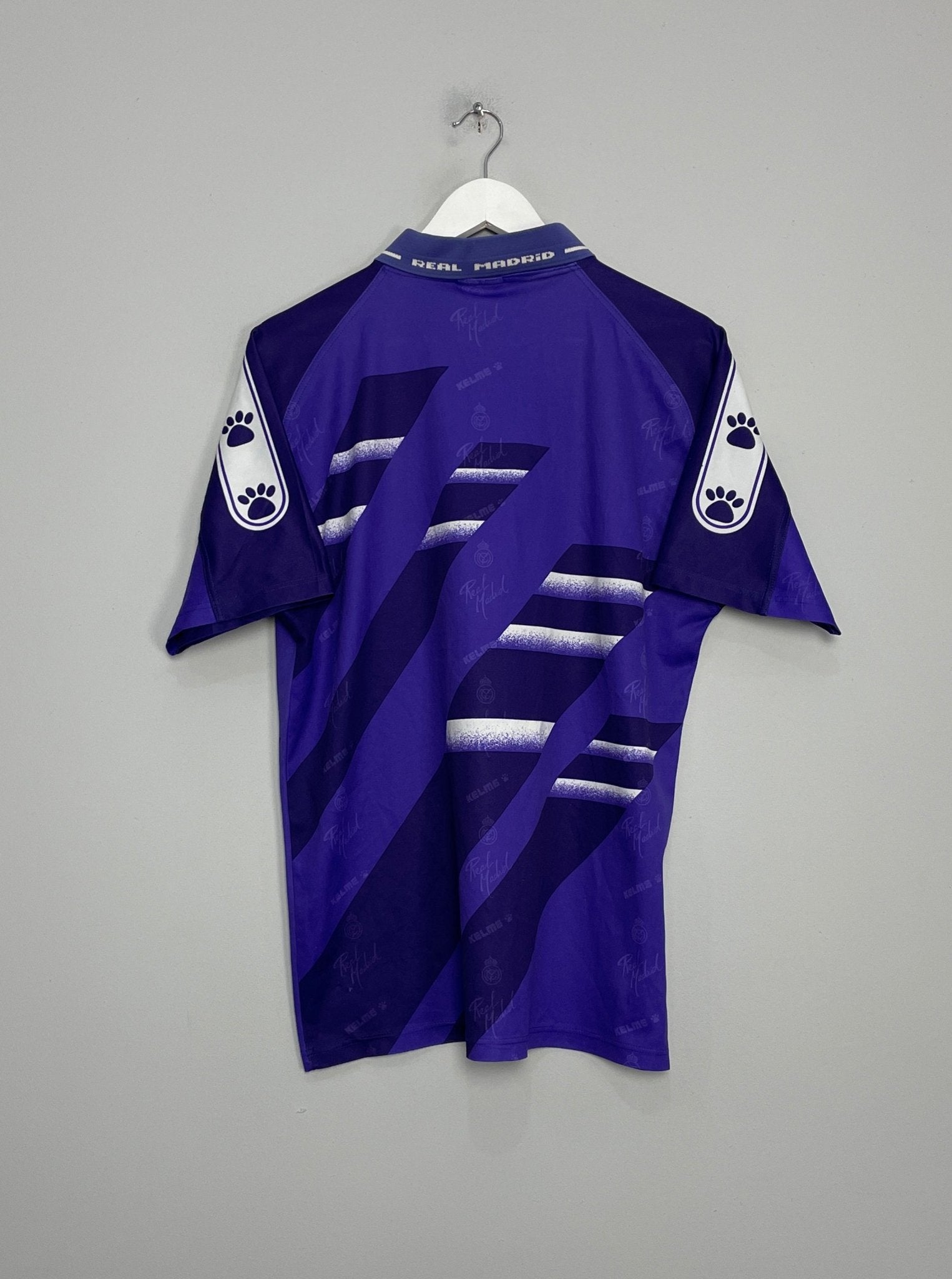 Shop 1994/96 REAL MADRID AWAY SHIRT (M) KELME, classic football shirts, vintage football shirts & retro soccer jerseys at Cult Kits