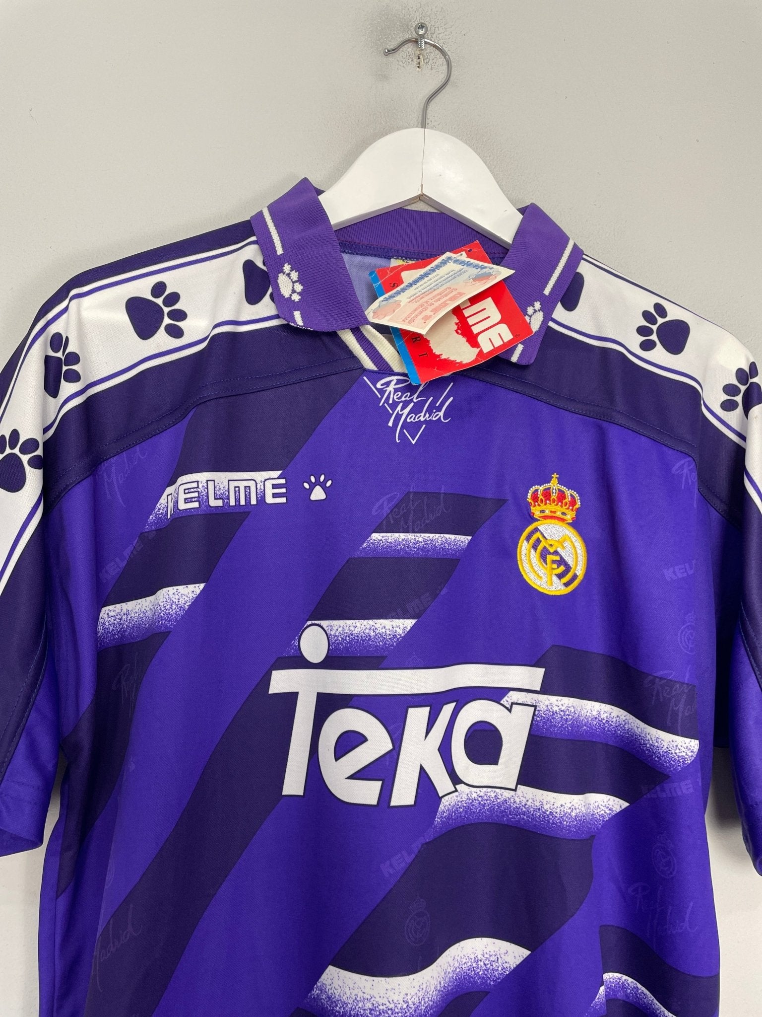 Shop 1994/96 REAL MADRID *BNWT* AWAY SHIRT (M) KELME, classic football shirts, vintage football shirts & retro soccer jerseys at Cult Kits