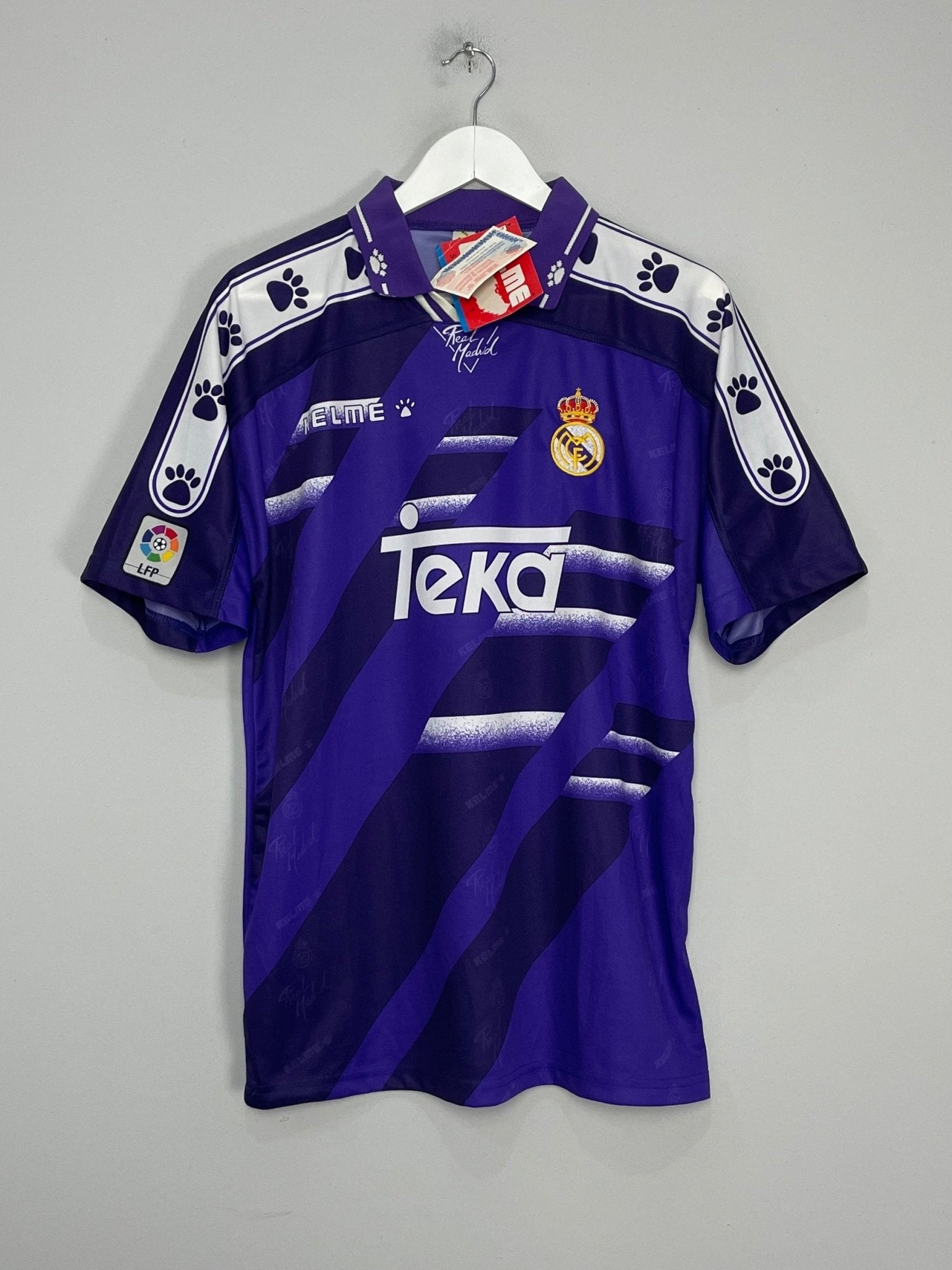 Shop 1994/96 REAL MADRID *BNWT* AWAY SHIRT (M) KELME, classic football shirts, vintage football shirts & retro soccer jerseys at Cult Kits