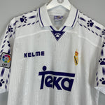 Shop 1994/96 REAL MADRID HOME SHIRT (L) KELME, classic football shirts, vintage football shirts & retro soccer jerseys at Cult Kits